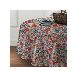 Mantel Redondo 1.46 Flores Brazil