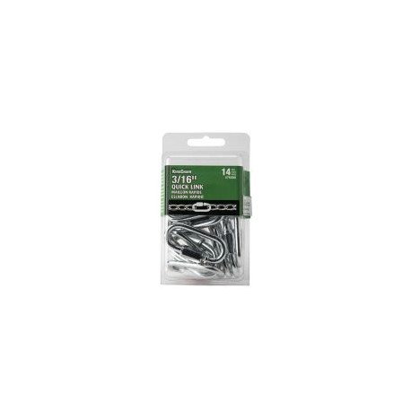 Eslabones c/rosca zinc 3/16" x 20 pc en blíster