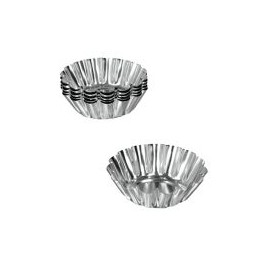 Set de  moldes mini 6 piezas acero estañado