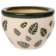 Maceta hojas verde oscuro 23x16