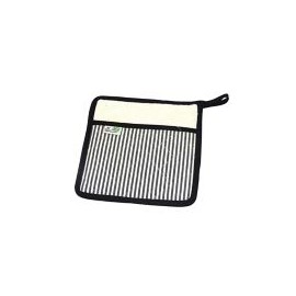 Agarradera 100% Algodón Rayas Bco/Negro