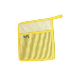 Agarradera 100% Algodón Rayas Bco/Ama