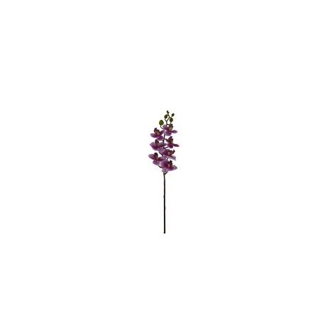 Orquidea Phaleanopsis Mini Tacto Natural Morado Artificial