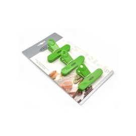 Set 3 clips sujetabolsas Press