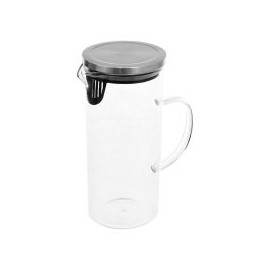 Jarro vidrio con tapa  1,4lt