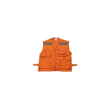 Chaleco con reflejante Geólogo naranja talla M