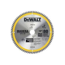 10"x80 Dientes, Flecha 30mm con Adaptadores
