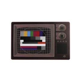 Mantel individual TV retro