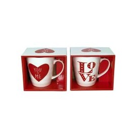 Tarro porcelana love caja regalo 350 ml