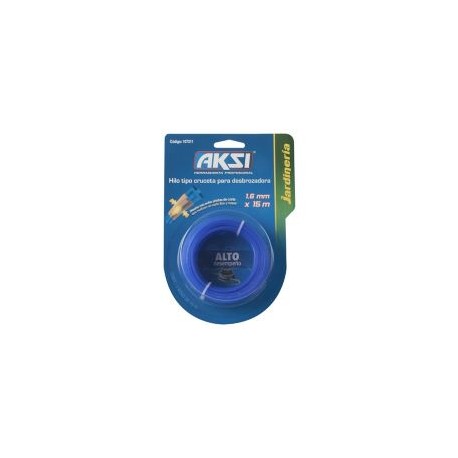 Hilo en cruceta para desbrozadora de 1.65 mm. x 15 m.