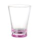 Vaso Acrílico Mediano 340Ml V Fondo Rosa