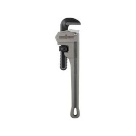 Llave stillson de alumino marca Uberman, para tubería de hasta 14 pulgadas