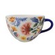 Taza Flores Azul