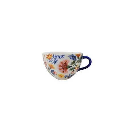 Taza Flores Azul