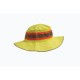 Sombrero de seguridad en poliéster amarillo 5 cm