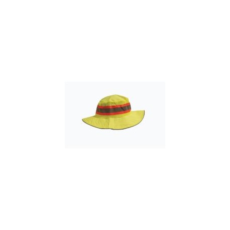 Sombrero de seguridad en poliéster amarillo 5 cm