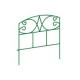 Cerca colonial metálica mediana verde 41 x 230 cm