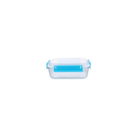 Contenedor vidrio clip color rectangular 1.1 Lt