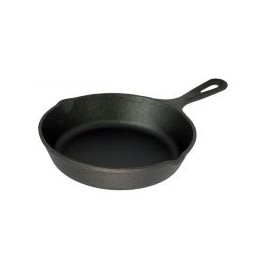Sartén de hierro forjado 24cm c/vertederos