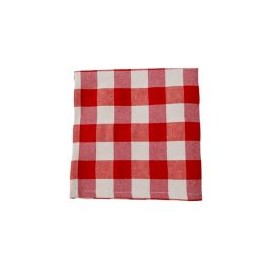 Mantel cuadrado 136x136 Camping rojo