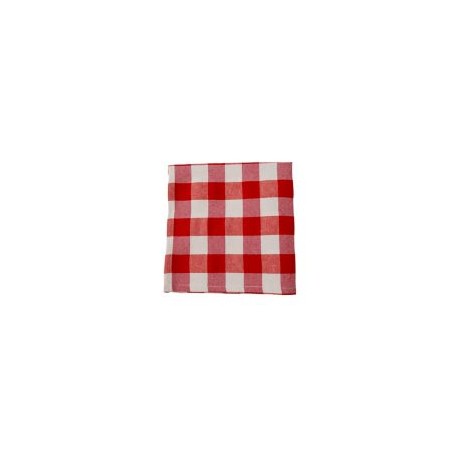 Mantel cuadrado 136x136 Camping rojo