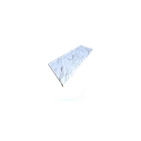 Cubierta ciega Euro copete bajo calcutta marble semibrillante