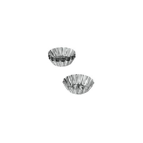 Set de  moldes mini 6 piezas acero estañado
