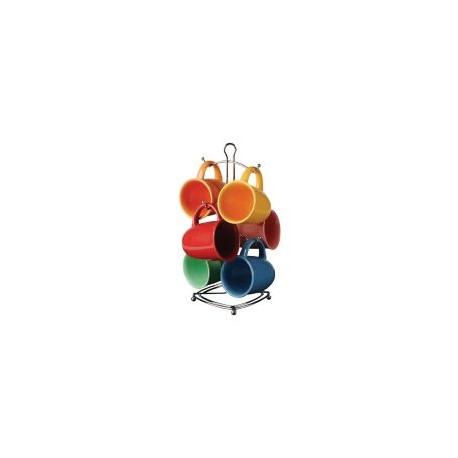 Set de tarros 15 oz 7 piezas c/rack de metal