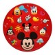Plato trinche bambú Mickey emoji