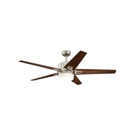 Ventilador 56" Zephyr 5aspas níquel 2luces E27 c/c remoto