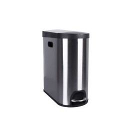 Basurero rectangular cierre suave 40 L