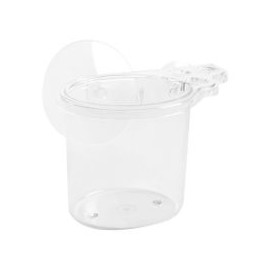 Organizador de cepillos plano cromado