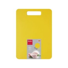 Tabla para picar uso reversible, color amarilla ideal para carnes blancas