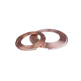 Tubo flexible 3/8 15.24m cobre para gas