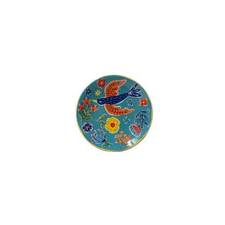 Plato 15Cm Pajaro Azul