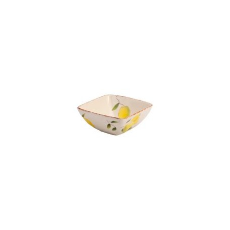 Bowl cuadrado limones 14x14