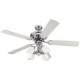Ventilador 52" Jewel 5aspas cromo 4luces E27