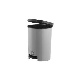 Bote de Basura Pedal Plata 12 lts. Vanyplas