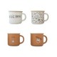 Tarro de porcelana 370 ml coffee time diseños surtidos
