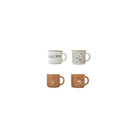 Tarro de porcelana 370 ml coffee time diseños surtidos
