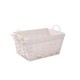 Canasto rectangular blanco