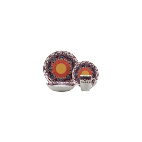 Jgo Vajilla 16Pz Mandala Col