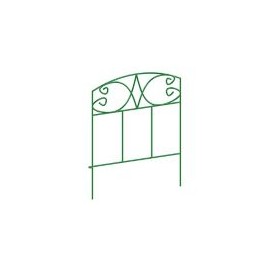 Cerca colonial metálica grande verde 57 x 230 cm