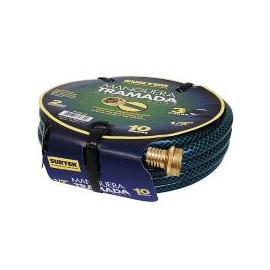 Manguera tramada 1/2" con conector metálico 10 mts.