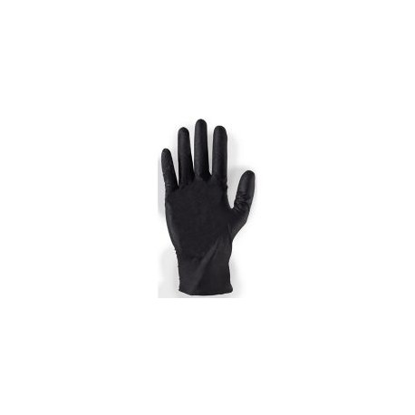 Guante desechable de nitrilo negro talla grande