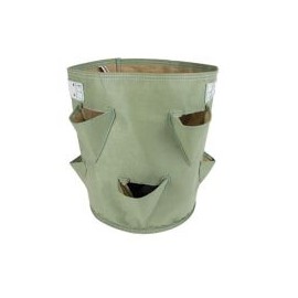 Huerto en bolsa de tela fresa verde 9 gal