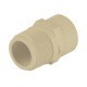 Adaptador macho CPVC de 1/2", para uso de conduccion de agua caliente y fria.