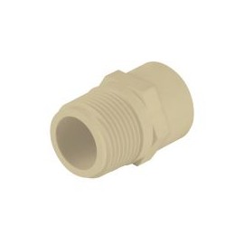Adaptador macho CPVC de 1/2", para uso de conduccion de agua caliente y fria.
