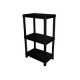 Estante con 3 repisas negro
