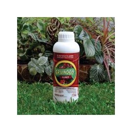 Fertilizante líquido concentrado p/mejorar flores de jardín 1 L